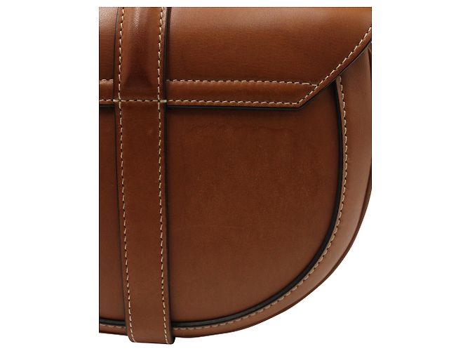 Céline Celine Small Besace 16 Borsa in Pelle Marrone - vista 6