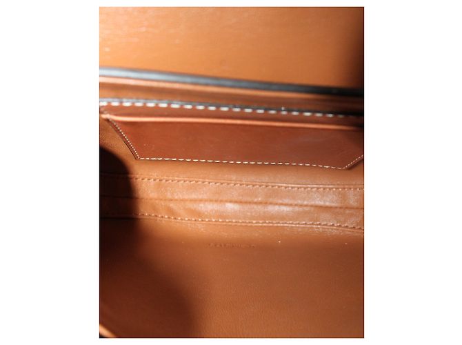 Céline Celine Small Besace 16 Borsa in Pelle Marrone - vista 8