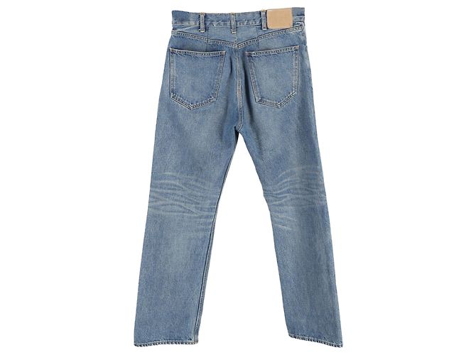 Céline Celine Straight Leg Jeans aus hellblauer Baumwolle - Ansicht 2