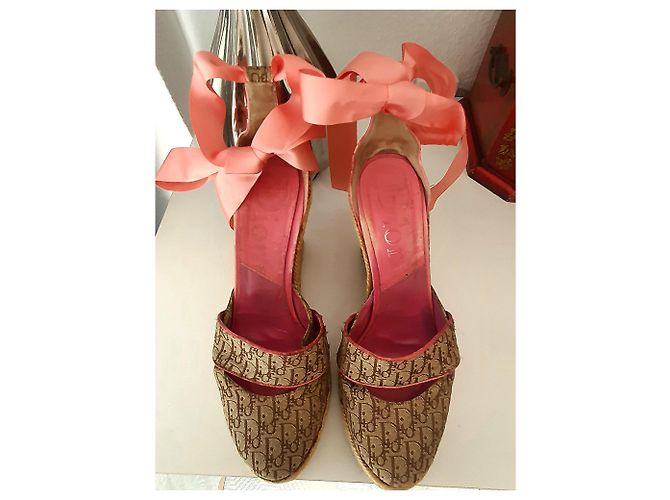 Sandali con zeppa con monogramma Dior - vista 11