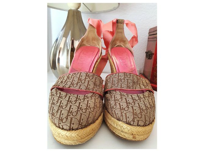 Sandali con zeppa con monogramma Dior - vista 12