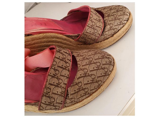 Sandali con zeppa con monogramma Dior - vista 15