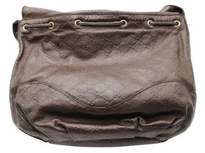 Borsa a tracolla Gucci Guccisima "Tribeca" marrone con cuore - vista 3