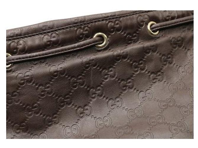 Borsa a tracolla Gucci Guccisima "Tribeca" marrone con cuore - vista 7