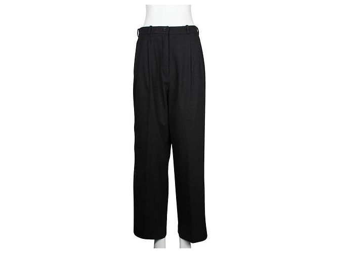 Hermès Hermes Dunkelgraue Wollhose - Ansicht 2
