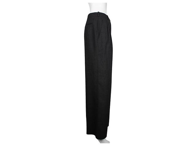 Hermès Hermes Dunkelgraue Wollhose - Ansicht 3