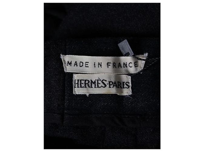 Hermès Hermes Dunkelgraue Wollhose - Ansicht 5