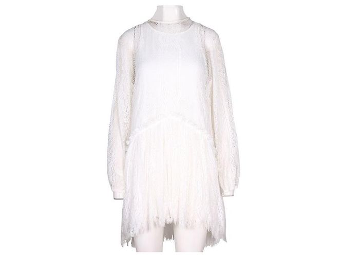 MAGALI PASCAL Weißes langes Spitzenkleid - Ansicht 2