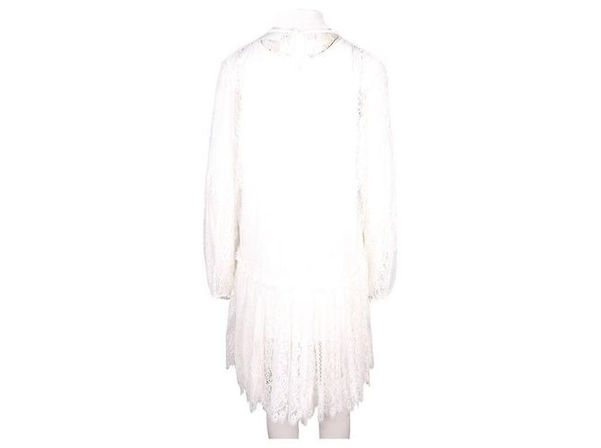 MAGALI PASCAL Weißes langes Spitzenkleid - Ansicht 3