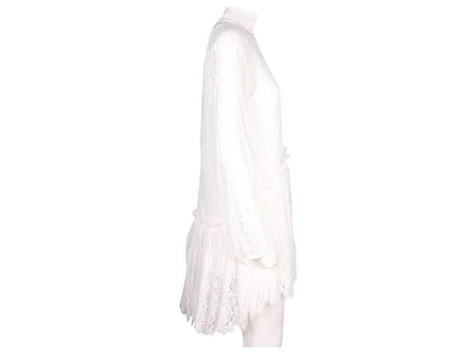 MAGALI PASCAL Weißes langes Spitzenkleid - Ansicht 4
