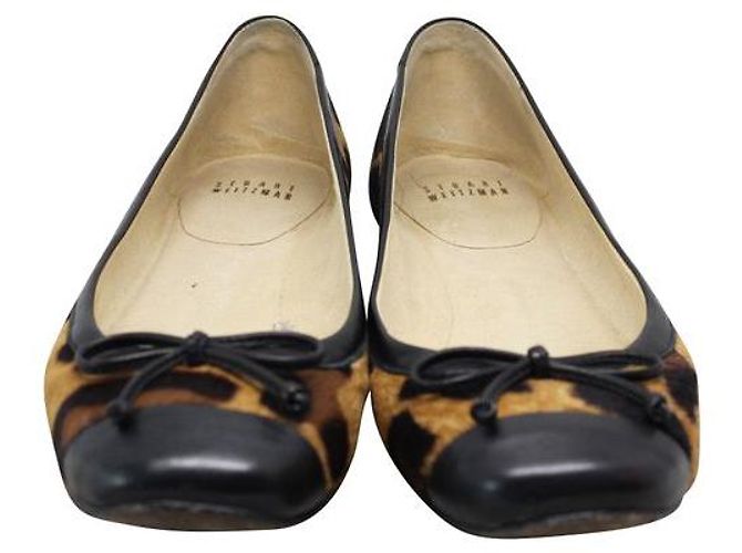 STUART WEITZMAN Leopard Print Pony Hair Flats - view 4