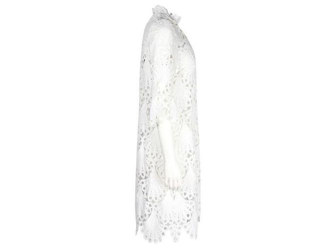 Maje Minivestido de encaje de ganchillo blanco - vista 4