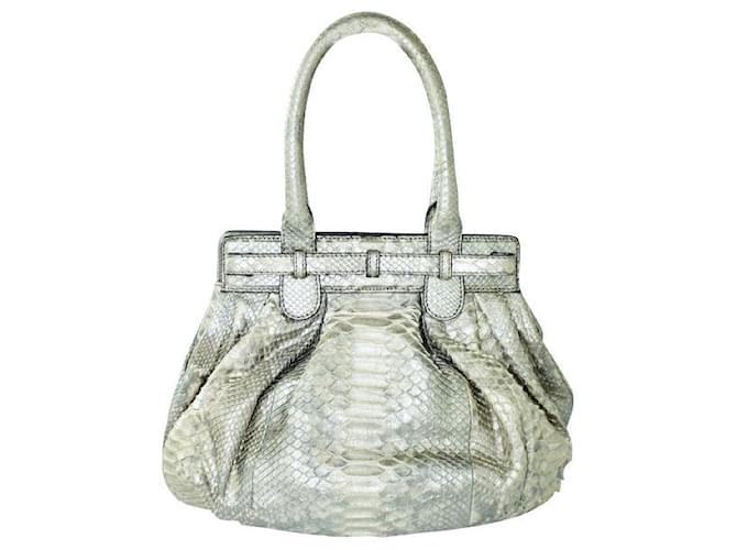 Zagliani Puffy Python Óxido Grigio Dorado - vista 3