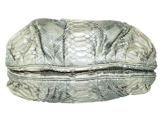 Zagliani Puffy Python Óxido Grigio Dorado - vista 4