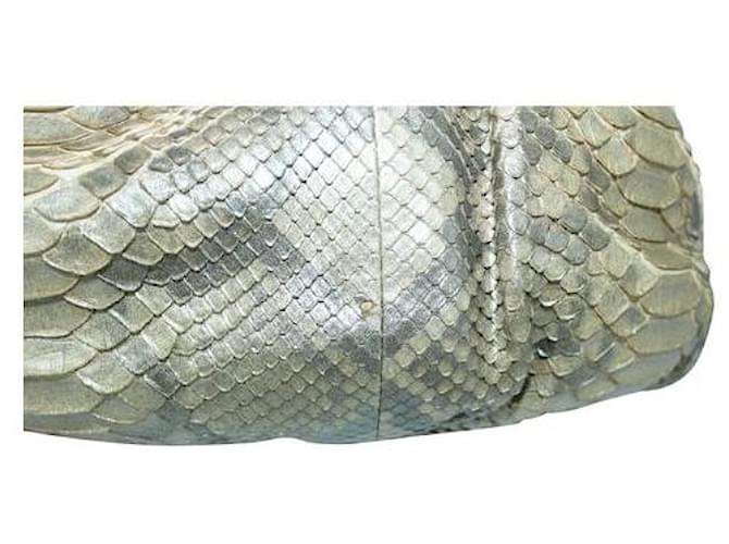 Zagliani Puffy Python Óxido Grigio Dorado - vista 9