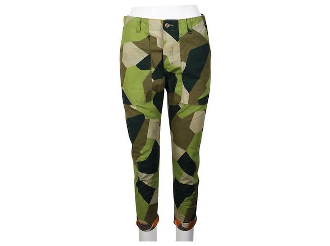 ZUCCA Calça Estampada Verde - vista 2