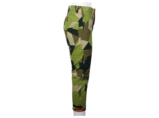 ZUCCA Calça Estampada Verde - vista 3