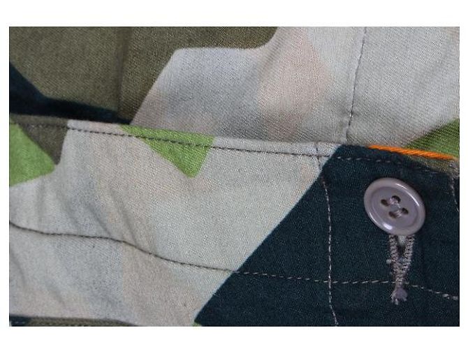 ZUCCA Calça Estampada Verde - vista 5