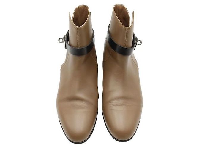 Botas HERMÈS Neo con cierre Kelly en marrón Castaño - vista 3