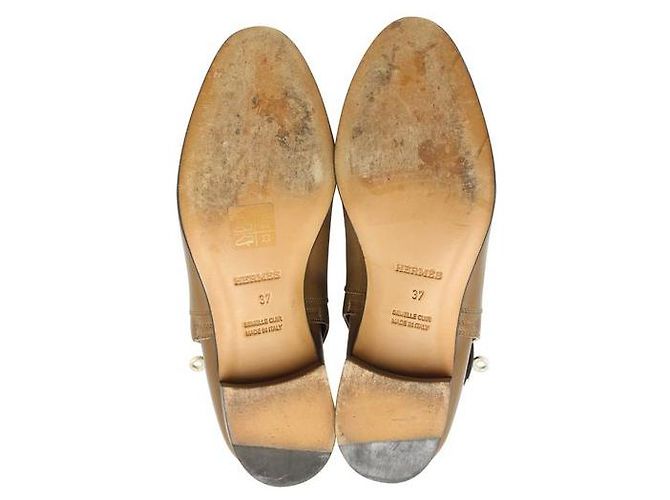 Botas HERMÈS Neo con cierre Kelly en marrón Castaño - vista 5