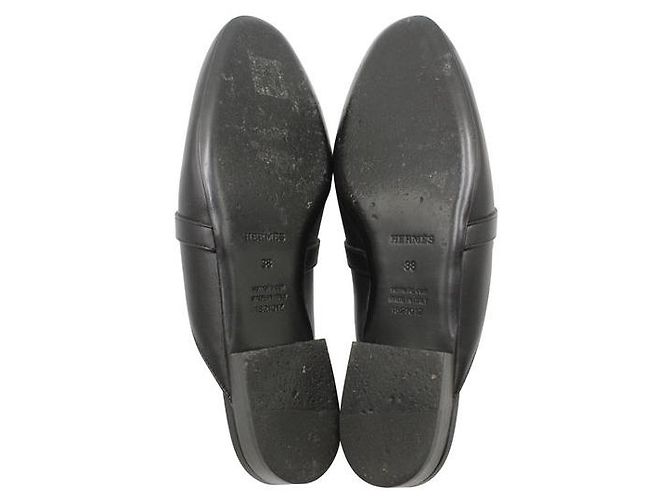 Kelly Hermès Ciabatta Oz nera con finiture in palladio Nero - vista 6