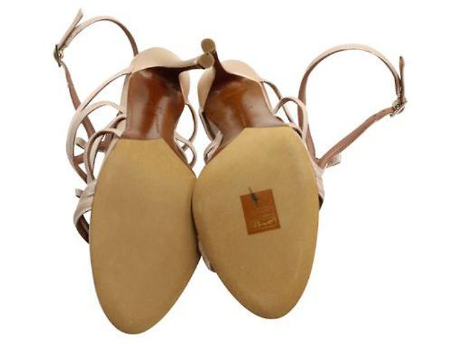 Tabitha Simmons Bowrama Strappy Tacchi a punta aperta in nudo Carne - vista 5