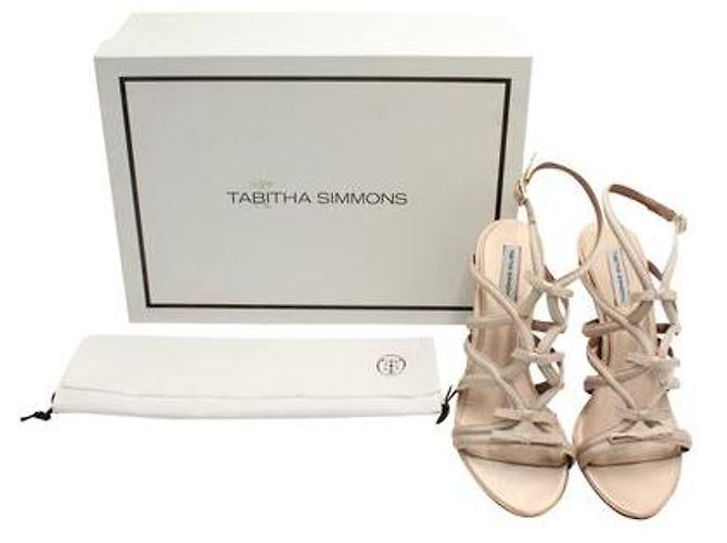 Tabitha Simmons Bowrama Strappy Tacchi a punta aperta in nudo Carne - vista 6