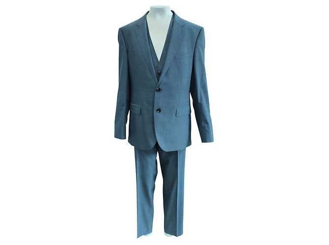 HUGO BOSS Kompletter Anzug, schlichte Weste, Hose, Weste mit Krawatte, Hose - Ansicht 2