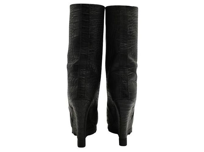 Botas de cuña sin cierres estampadas Camilla Skovgaard Negro - vista 4