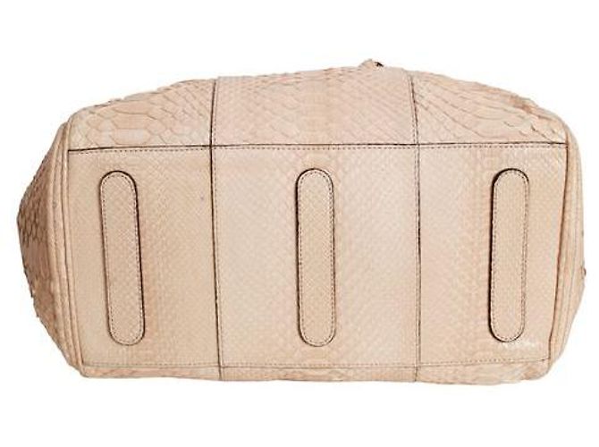 Borsa a spalla ZAGLIANI in pelle di serpente rosa pastello - vista 4
