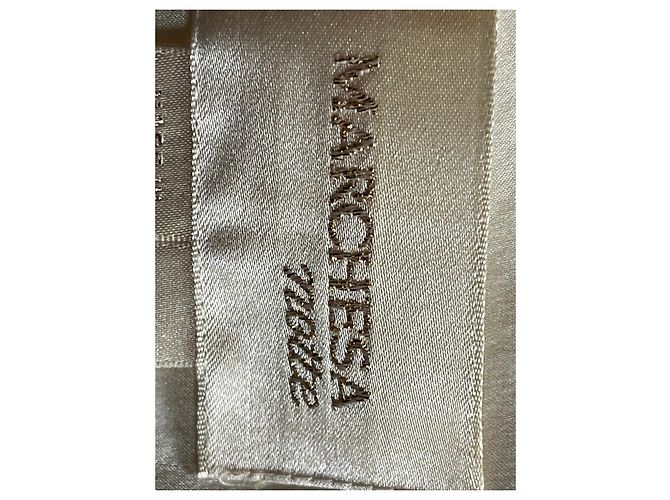 Abito di seta Marchesa Notte nero e bianco - vista 8