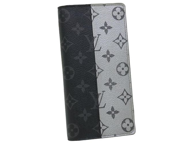 Louis Vuitton Portefeuille Brazza Gris - vista 11