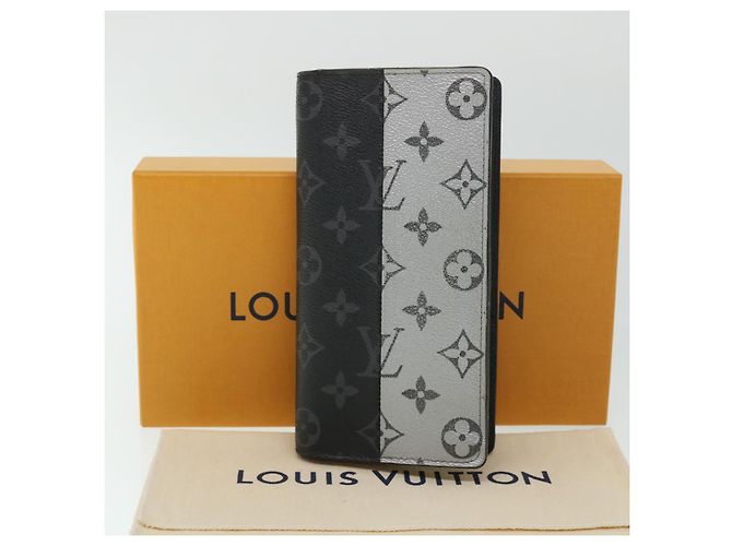 Louis Vuitton Portefeuille Brazza Gris - vista 8
