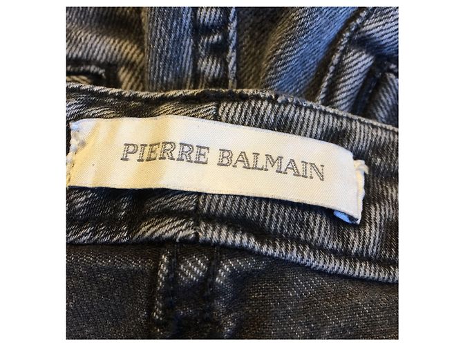 Jeans BALMAIN T.us 25 Cotone Grigio - vista 4