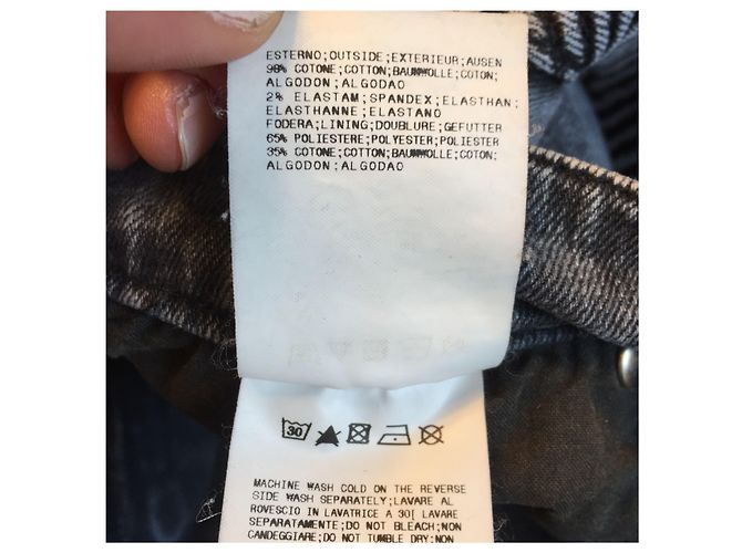 Jeans BALMAIN T.us 25 Cotone Grigio - vista 6