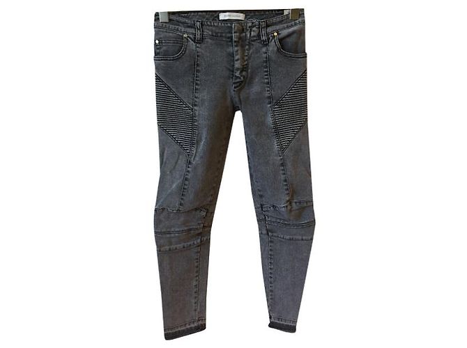 Jeans BALMAIN T.us 25 Cotone Grigio - vista 7