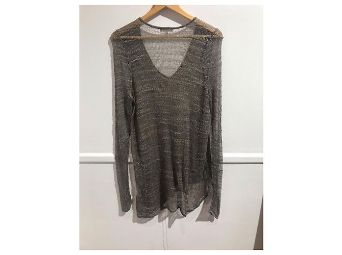 HELMUT LANG Strickwaren T.International L Synthetisch Grau - Ansicht 2