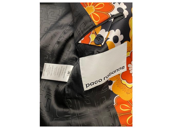 Blazer in satin Paco Rabanne Multicolore - vista 4