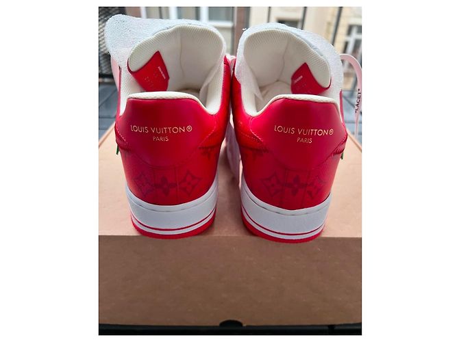 Autre Marque Nike Air Force 1 Low Rote Ledersneaker - Ansicht 4