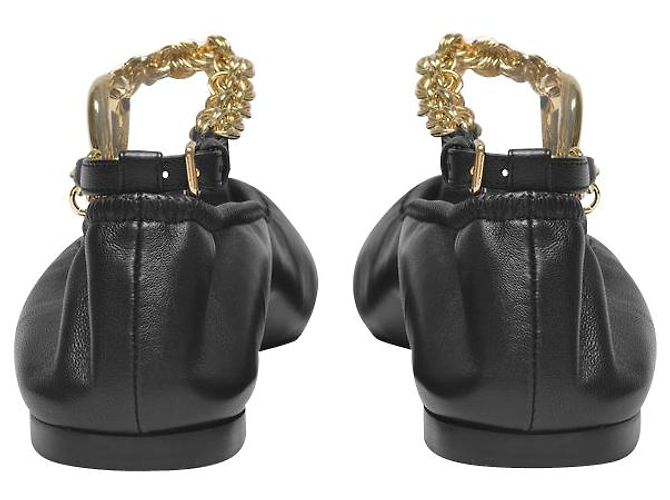 JW Anderson Charm Bailarina en Piel Negra - vista 3