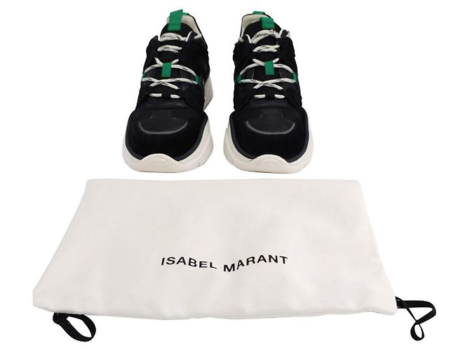 Isabel Marant Kindsay Sneaker aus schwarzem Leder - Ansicht 6