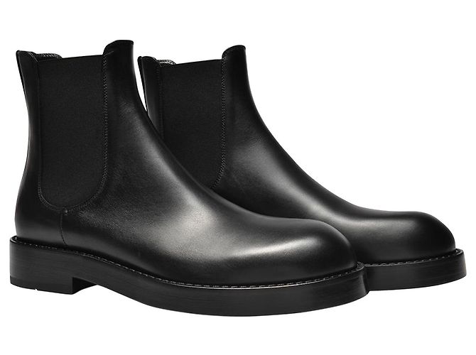 Ann Demeulemeester Chelsea-Stiefeletten „Stef“ aus schwarzem Leder - Ansicht 2