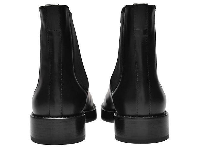 Ann Demeulemeester Chelsea-Stiefeletten „Stef“ aus schwarzem Leder - Ansicht 3