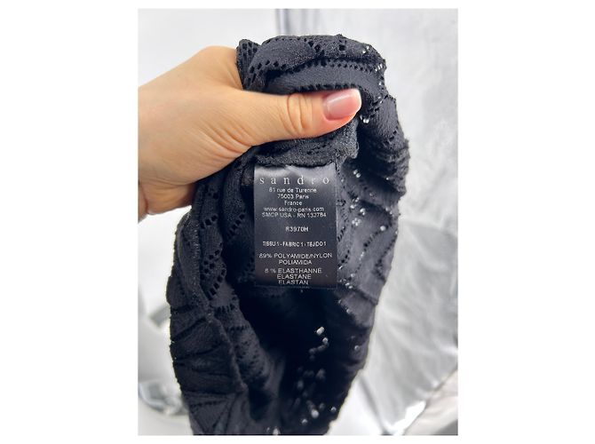 Sandro kleidet T. International S Polyester Schwarz - Ansicht 5