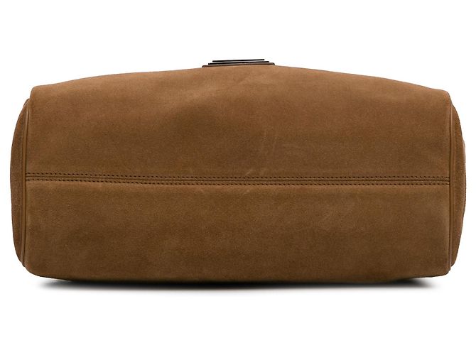 Dolce & Gabbana Dolce&Gabbana Borsa Miss Sicily Soft grande in pelle scamosciata marrone - vista 5