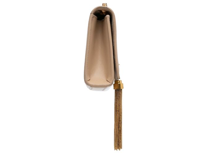 Borsa a tracolla Kate con nappa piccola monogramma marrone Saint Laurent Beige - vista 3