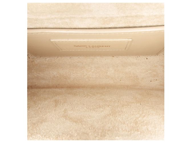 Borsa a tracolla Kate con nappa piccola monogramma marrone Saint Laurent Beige - vista 6