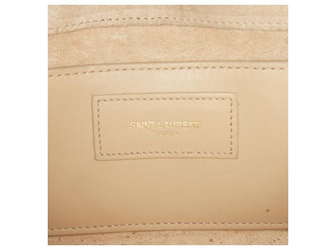 Borsa a tracolla Kate con nappa piccola monogramma marrone Saint Laurent Beige - vista 7