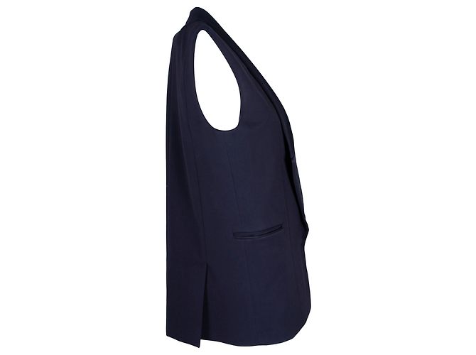 Gilet blazer senza maniche Givenchy in cotone blu navy - vista 2
