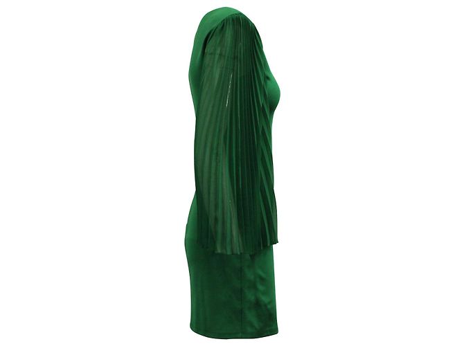 Vestido con mangas de mariposa de Alice + Olivia en viscosa verde - vista 2
